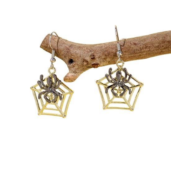 1 Pair Halloween Earrings Bat Ghost Hand Spider Pumpkin Ghost Black Cat Shape Drop Earrings Jewelry Accessories