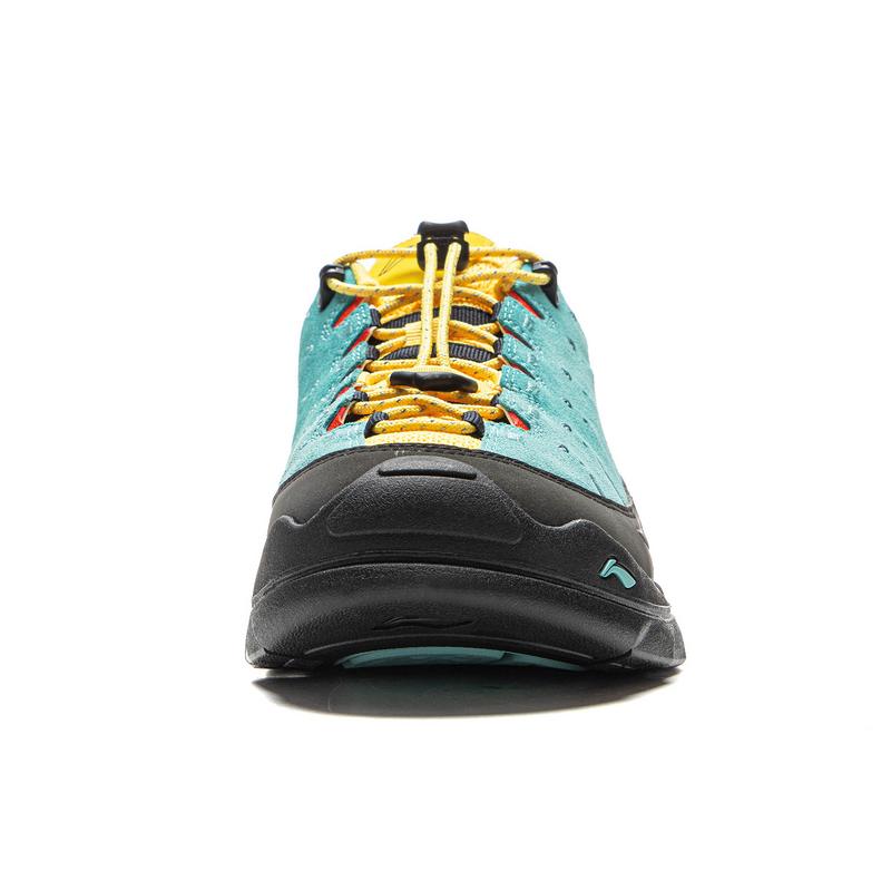New LiNing CF Tracing, Forest Grace Cushioning, Abrasion Resistant Grip Low Top Hiking Shoes Unisex Blue Black AHTV029-1