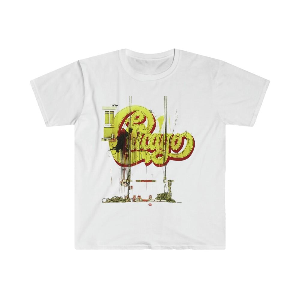 Unisex Soft Cotton T-Shirt. Rock Band. Chicago Unisex T-Shirt XL