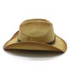 Outdoor Outing Visor, Crimped Western Cowboy Hat, Outdoor Sunscreen Hat, Spray Paint Straw Hat Summer
