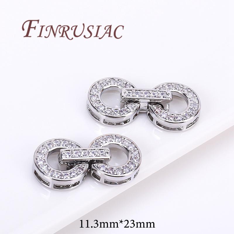 18K Gold Plated Clasp For Jewelry,Connectors For Bracelets,Fasteners Clasps,DIY Jewelry Accessories,Necklace Findings
