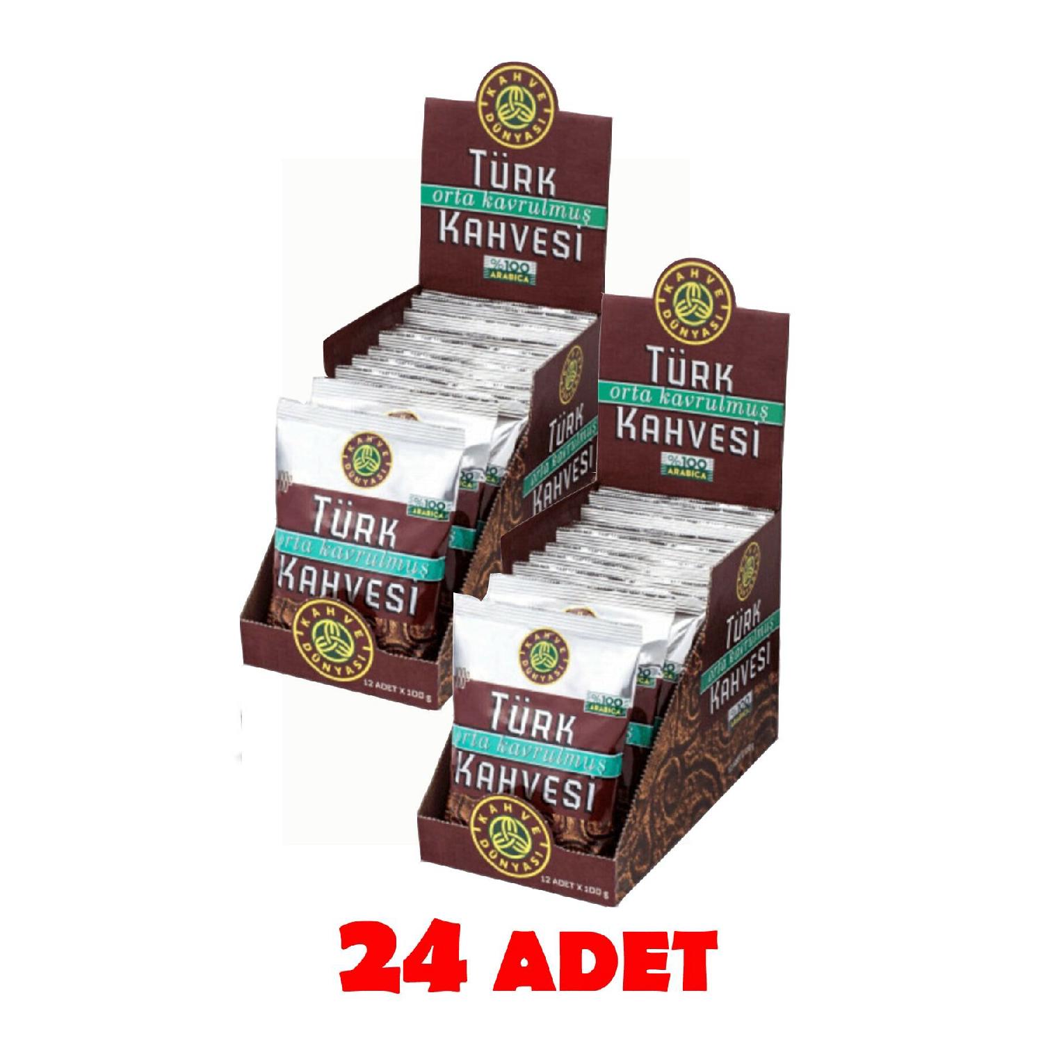 

Турецкий кофе средней обжарки, 24 шт. (2х12)