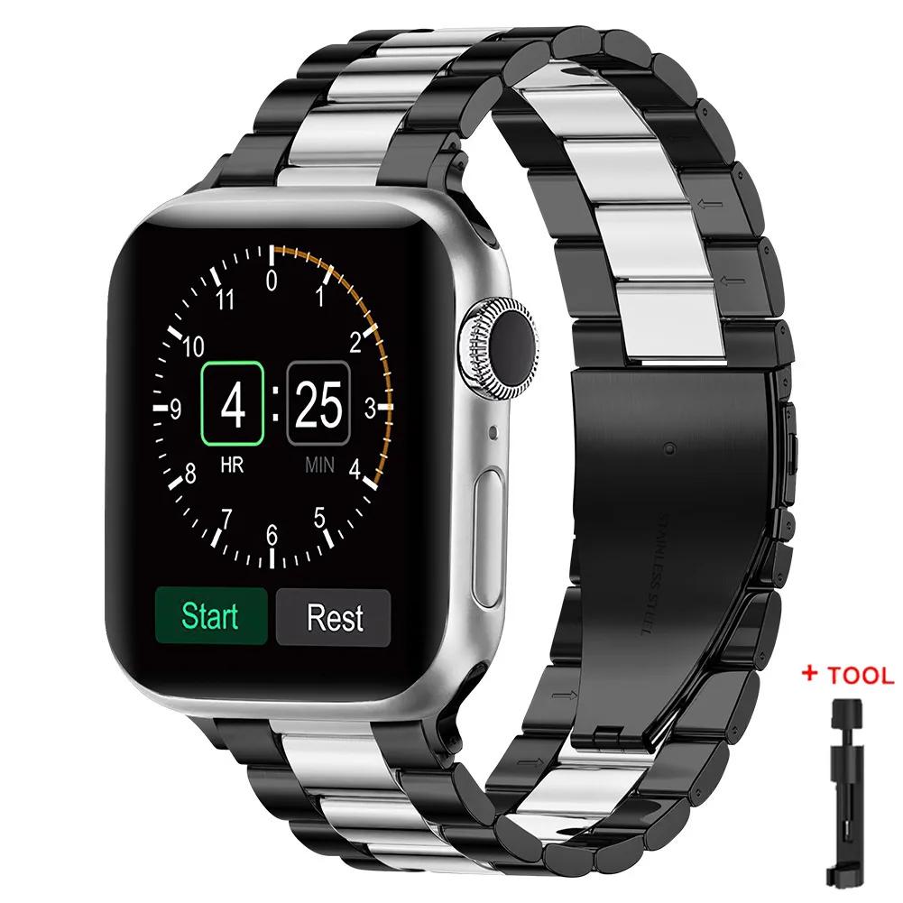 Stainless Steel Strap for Apple Watch S11 10 46mm 42mm Ultra 3 49mm 45mm 41mm 44mm Metal Band for IWatch Series 9 8 7 SE 6 5 4 3