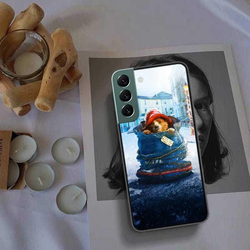 Cute P-Paddington Bear Phone Case For Samsung Galaxy S22 S25 Ultra S21 S10 Plus S26 Edge S20 S23 S24 FE Cover Silicone Soft