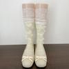 Chaussettes Dentelle Mi-Mollet pour Femmes avec Accent Ruban Style Décontracté Paire pour Tenue en Superposition Style Quotidien
