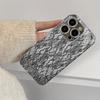 Black Floral Lace Print phone case mobile phones for iphone 17 pro max cover Glass for iPhone 17 16 15 14 13 12 11pm Pro Plus