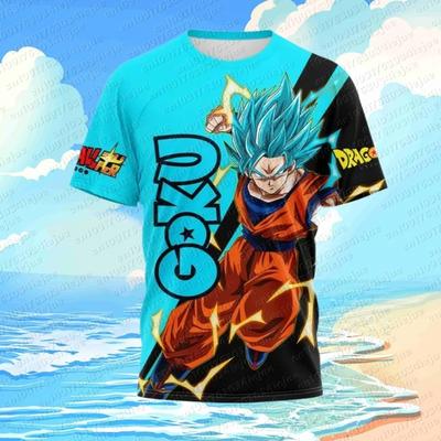 Anime Dragon Ball Son Goku 3D Print Kids T Shirt Summer Fashion Casual T-shirt Boy Girl Unisex Children's Clothing Tshirt Tops