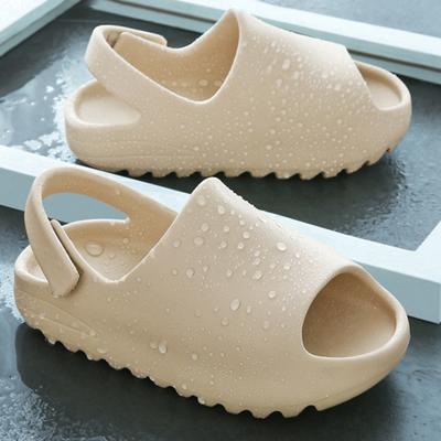 Fashion Comwarm Kids Fashion Sandals Summer Boys Slides Girls Thick Platform Non-slip Slippers Children's Home Bathroom Bath Baby Slides