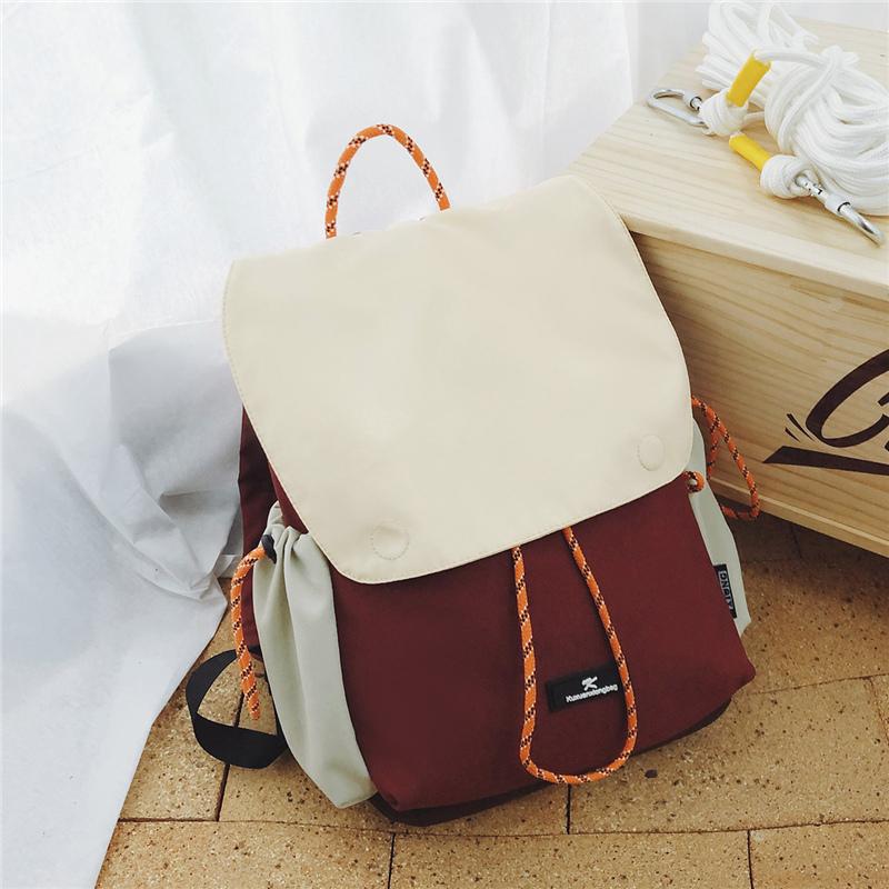 Compact Drawstring Backpack for Women and Men Lightweight Nylon Outdoor Travel Bag