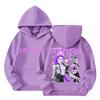 Women's Hooded Gradient Printed Long Sleeved Sweatshirt Loose Women's Sweatshirt  Sweatshirt