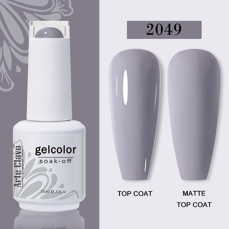 Arte Clavo Nail Gel Polish 15ml Soak Off Gel Varnish Colorful Glass Bottle Bright Color Glitter Varnish Nail Polish