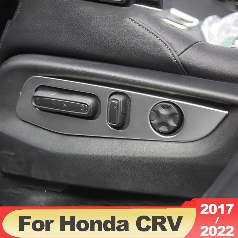 For Honda CR-V crv 2017 2018    2022 Car Seat Adjustment Switch Knob Panel Trim Covers Interior Moulding Accessories