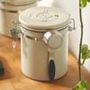 Contenitore Sottovuoto di Grande Capacità per Chicchi di Caffè Contenitore Ermetico in Acciaio Inossidabile Barattolo per Conservare Freschi Cereali Tè Noci