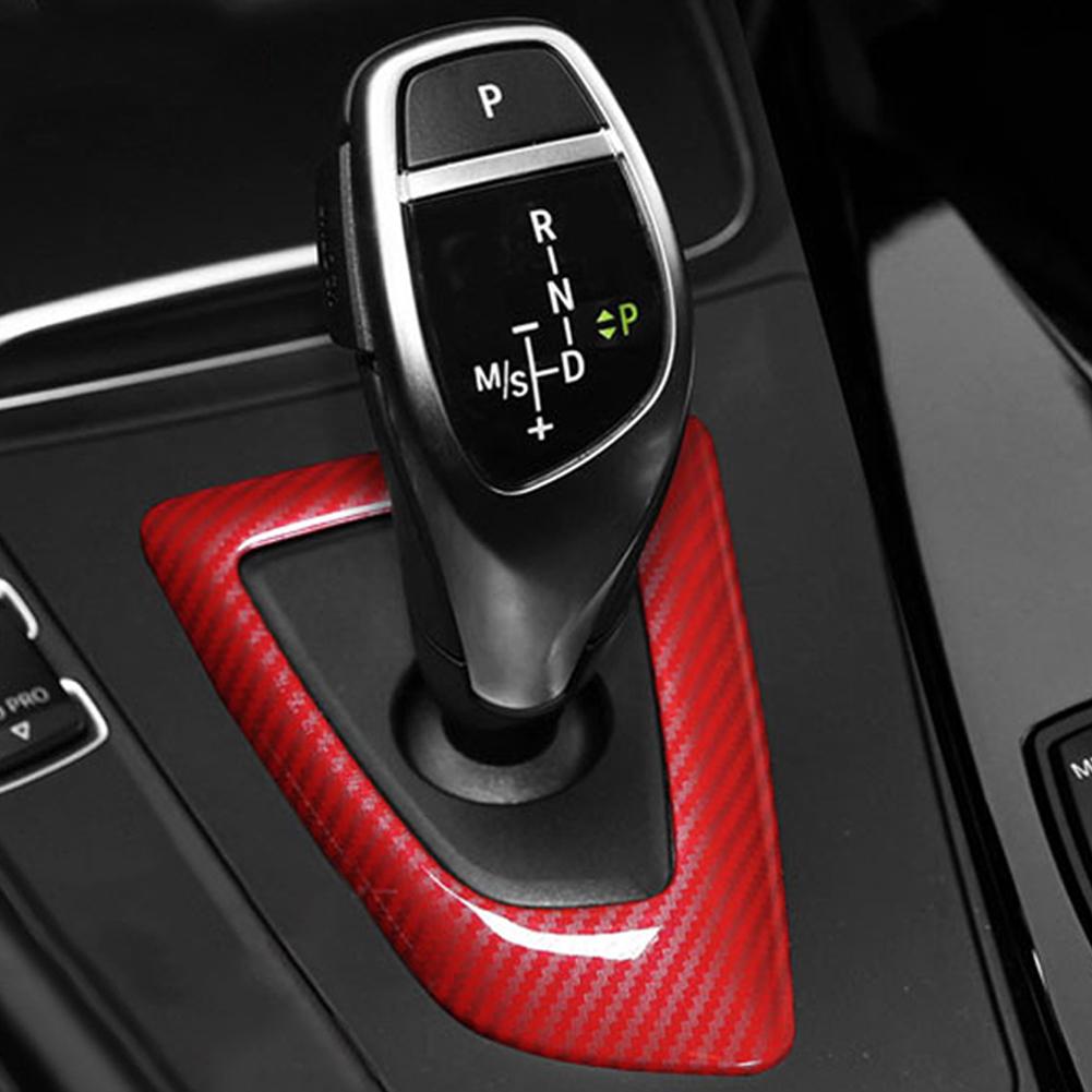 Embellecedor de marco de cambio de marchas de coche, estilo de fibra de carbono, para BMW 1, 2, 3, 4 Series F20 F21 F22 F23 F30 F34 F35 F32 F33 F36