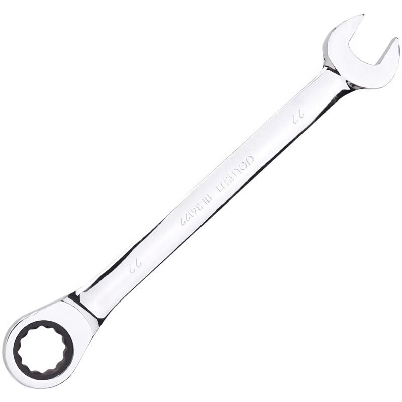 Deli 22mm Mirror Polished Ratchet Combination Wrench 22mm