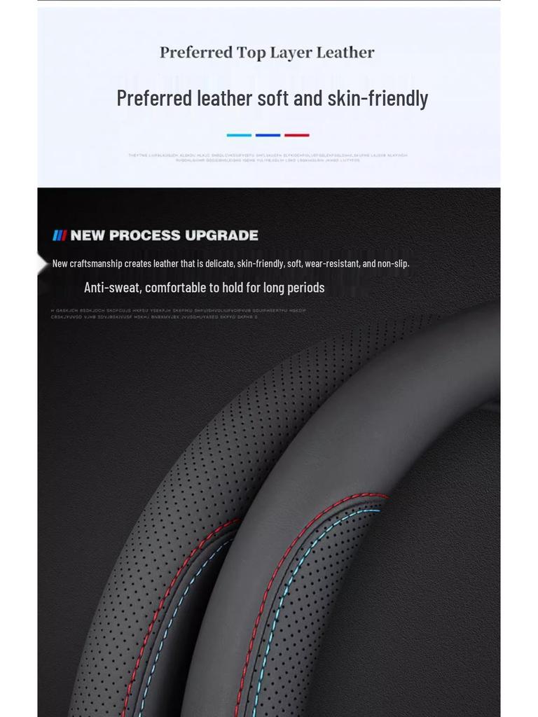 Ideale L7/L8/L9/MEGA/ONE Lenkradabdeckung: Antibakteriell, Fleckenabweisend, Atmungsaktiv, Ultradünn, Original-Autofarbe