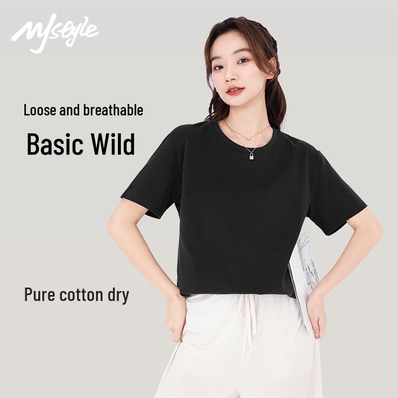 MJ STYLE Women s 2026 Summer Short Sleeve T-Shirt L