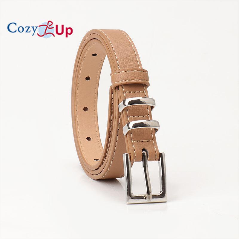 Women's Leather Belts for Jeans Pants Fashion Ladies Belt Gold Buckle Belts for Women