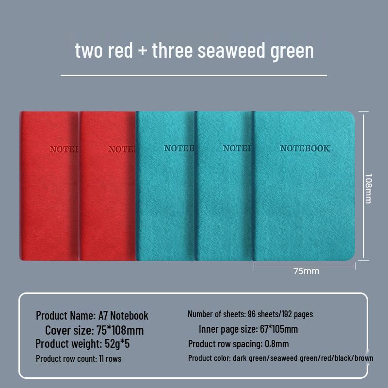 A7 Mini Tragbares Taschennotizbuch für Krankenschwestern und Ärzte