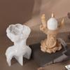 Beautiful Resin Candle Holders Silicone Mold  Silicone Mold for Talon Candlesticks Decorative Candle Holder Moulds