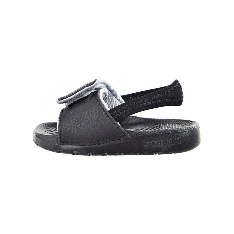 (TD) Air Jordan Hydro 6 Slide BT Black Wolf Grey Baby 881478-011 EU 27