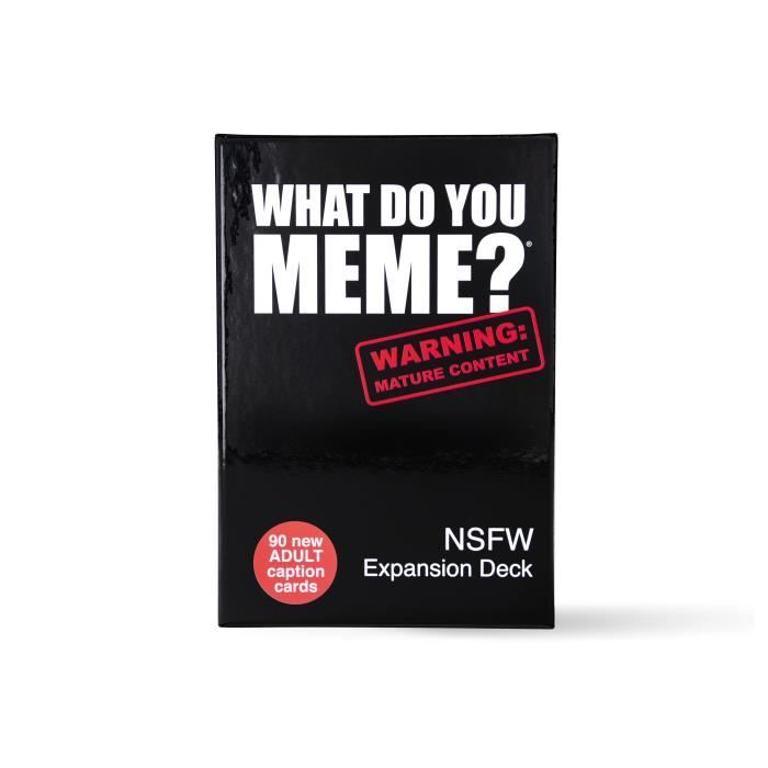 Jeu de société - MEGABLEU - What Do You Meme NSFW - Ambiance - 3 joueurs ou plus - 30 min