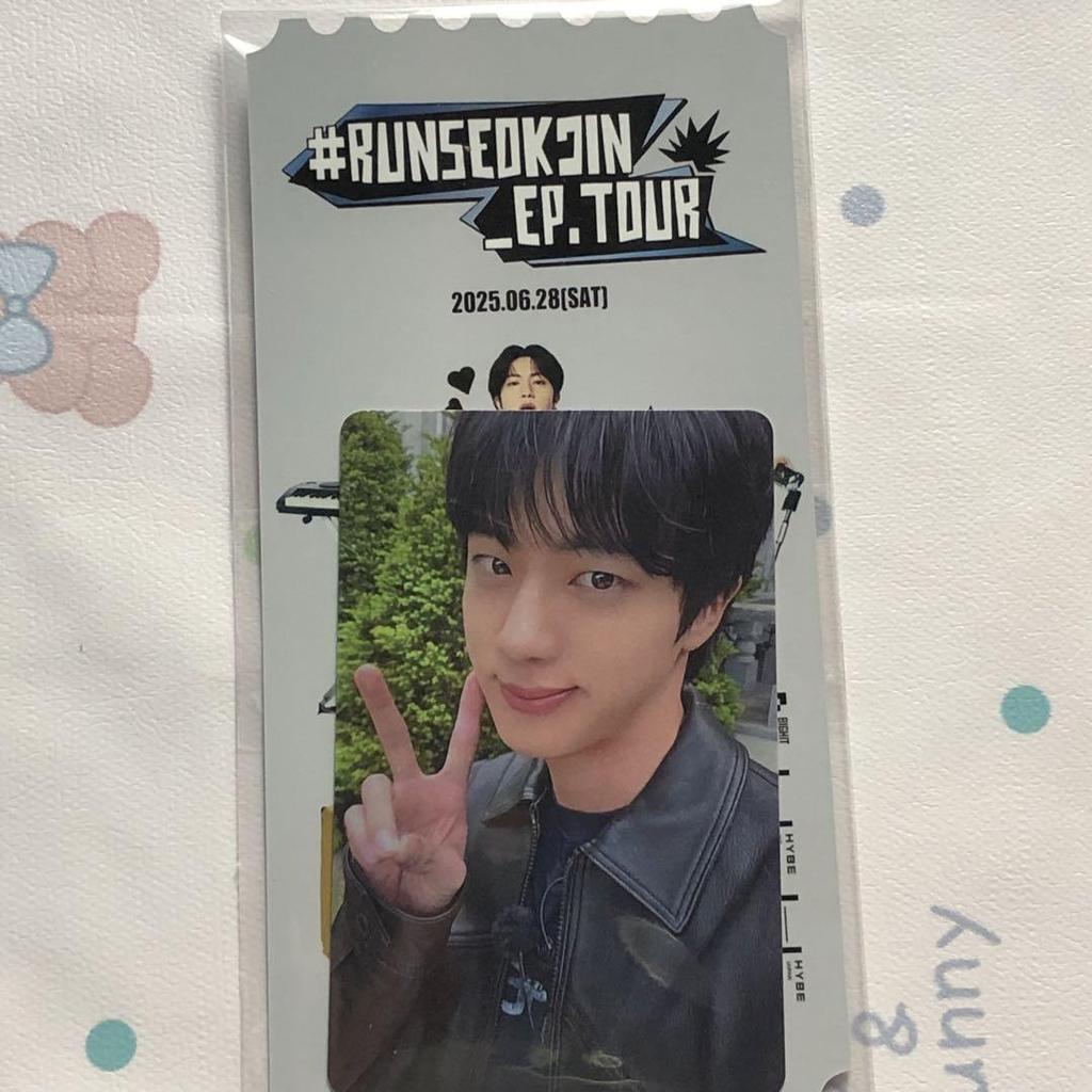 [USED] RUNSEOKJIN_EP.TOUR 6/28 JIN BTS Trading Card