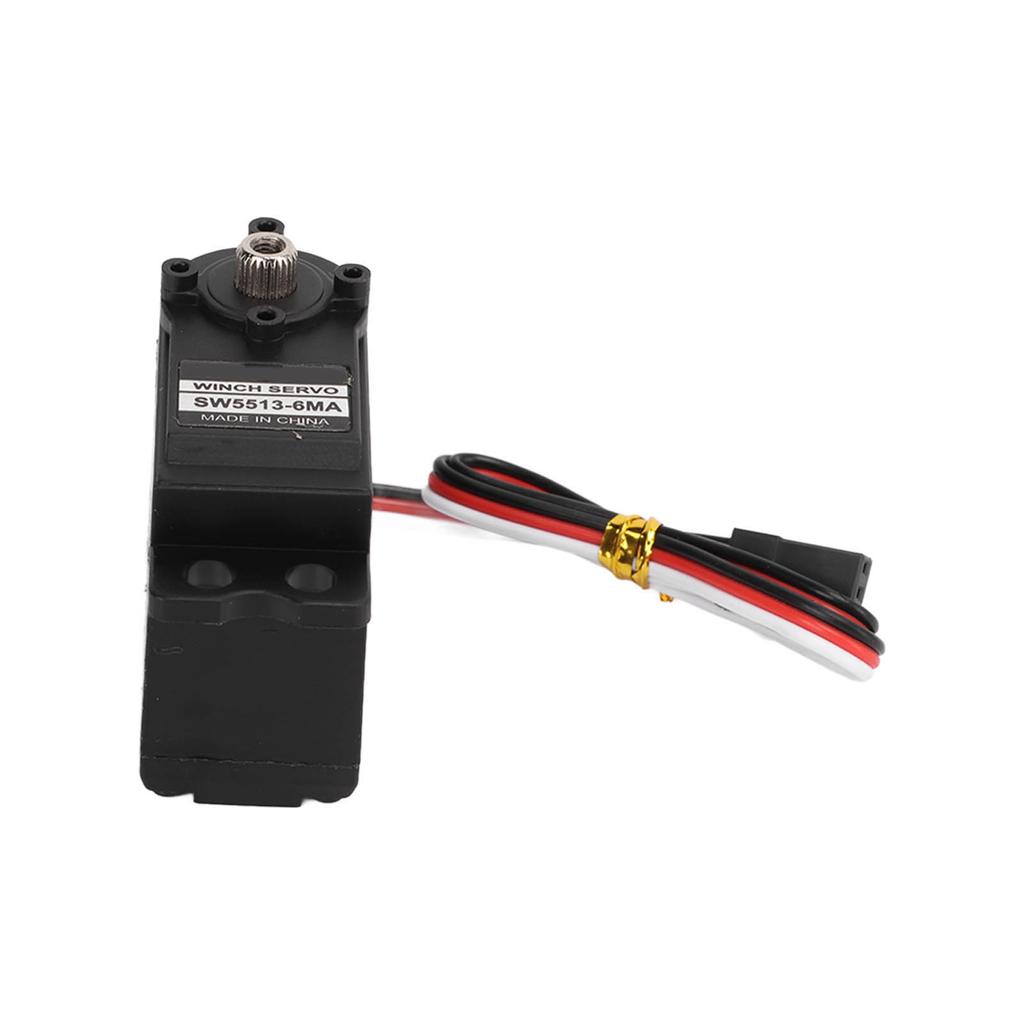 Servo Motor Gear Black Metal Gears Alloy Sail Winch Anolog Servos for RC Ship Rope Machine