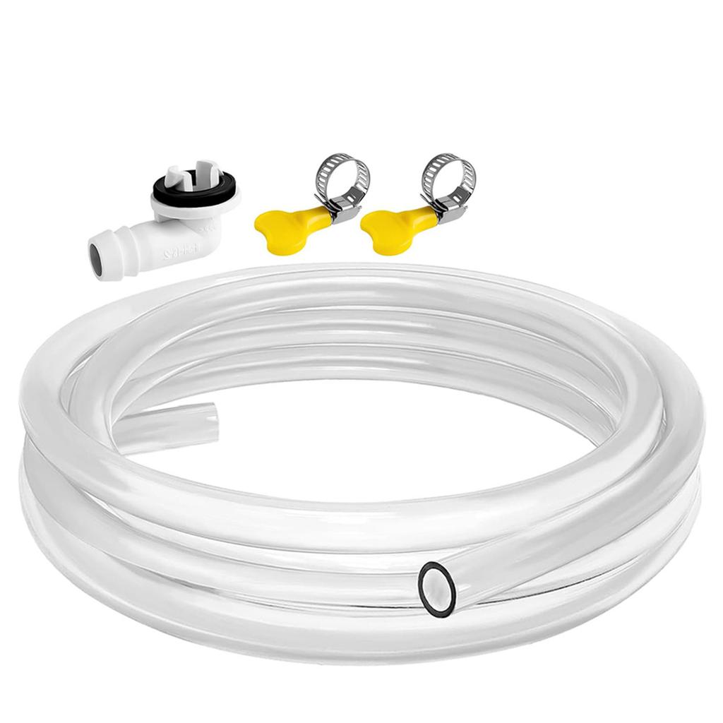 Portable Air Conditioner Drain Hose Set with Connector Air Conditioner Drainage Solution Easy to Install Drain Hose