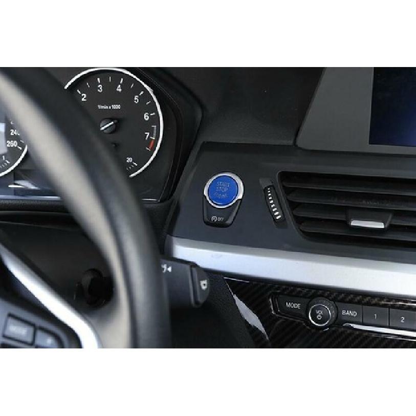 For BMW X3 F25 X4 F26 2011-2017 ABS Blue Start Button Ignition Switch Cover Trim