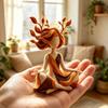 Abstract Yoga Girl Figurine Resin Meditating Lady Statue for Spa Yoga Room Home Desk Shelf Decor Gifts for Women