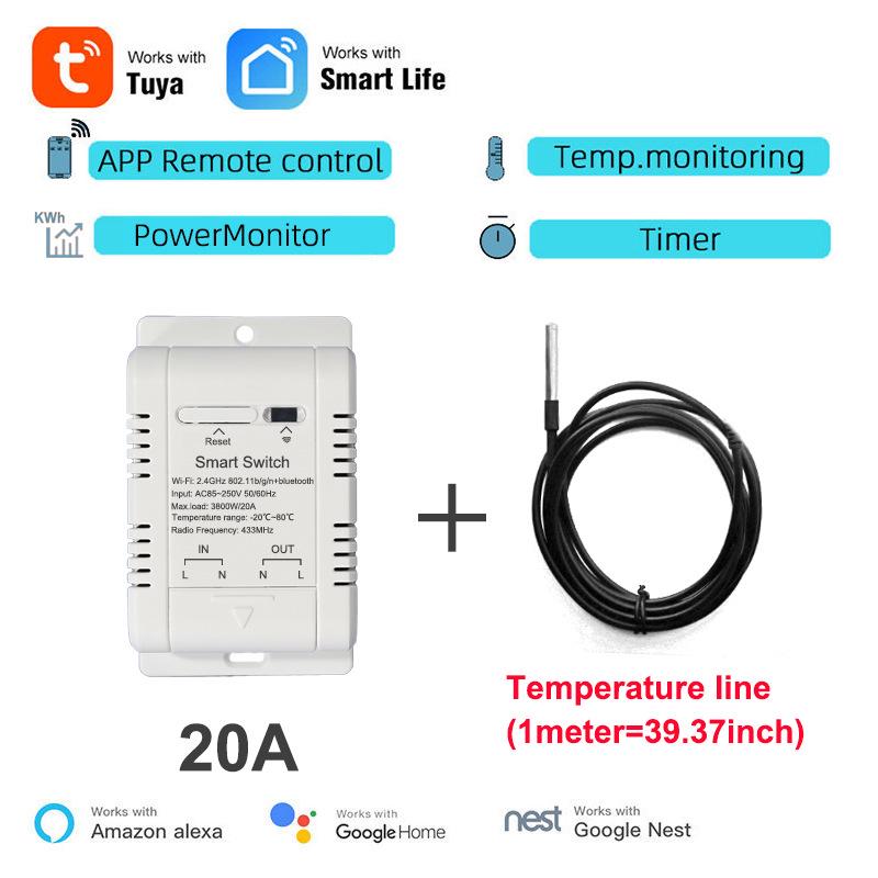 

Graffiti SmartLife WiFi Temperature Control Switch, Alexa & Google Voice Compatible