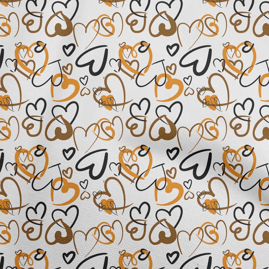 oneOone Cotton Flex Green Fabric Valentine Heart Diy Clothing Quilting Fabric Print Fabric By Yard 40 Inch