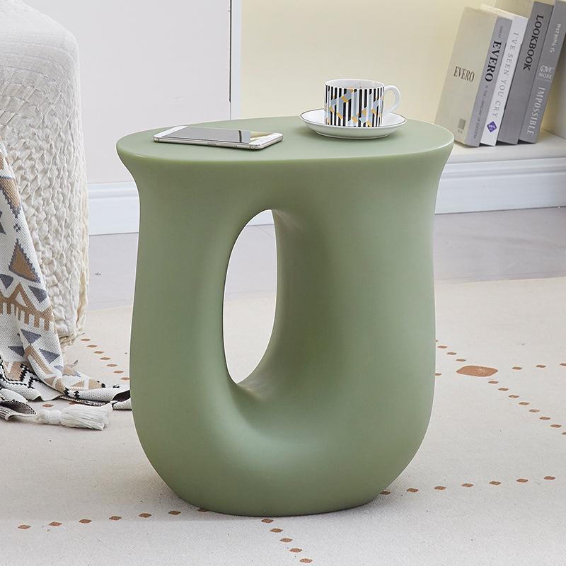 Nordic Coffee Tables Small Side Table Decoration Accessories Cute U-shapped Design Portable Living Room Furniture Self-contained