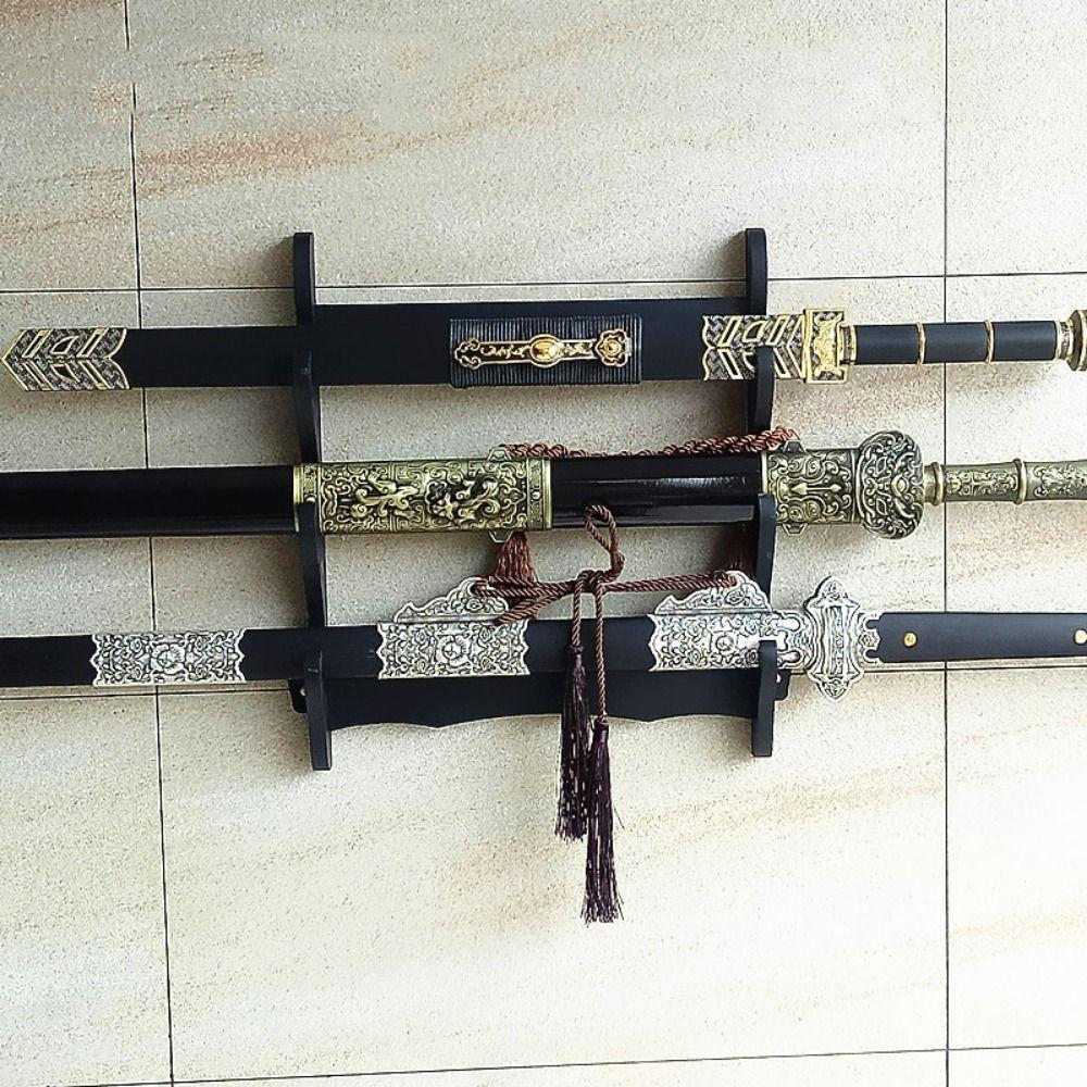 Space Saving Wall Lightsaber Hangers Samurai Lightsaber Storage Shelf  Japanese Style Decor