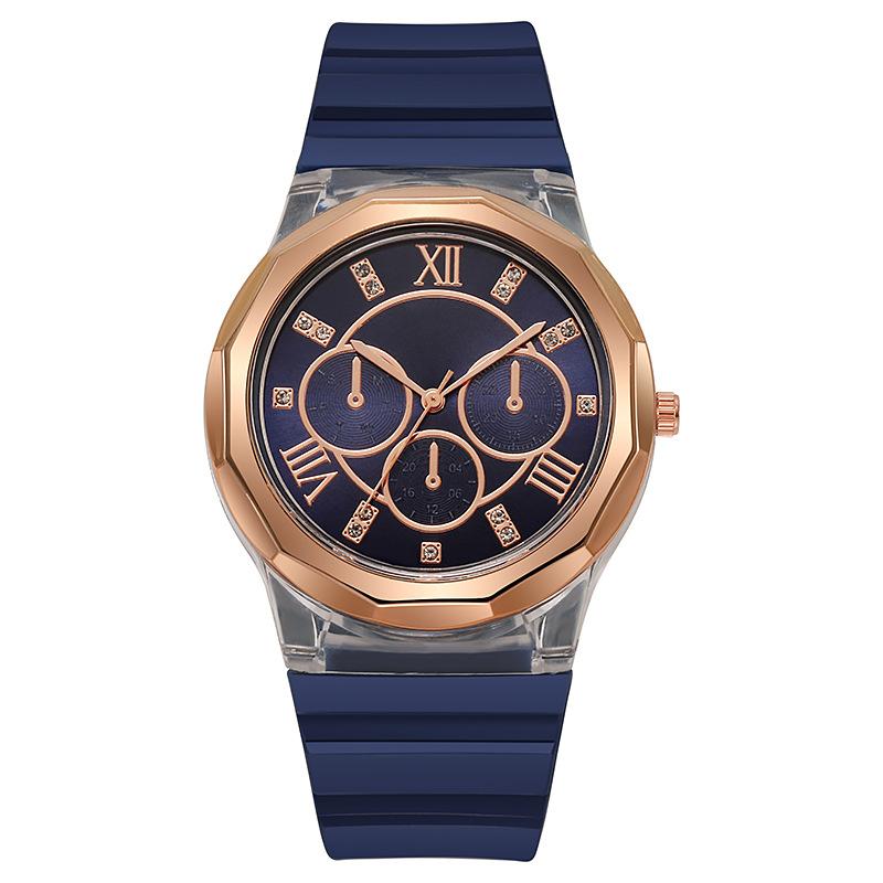 Jelly Watch Women'S Simple Fashion Silicone Small Round Watch Primary School Children'S Women'S Sports Watch