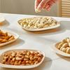 Knochenschale für Snacks, stapelbare Basis, lebensmittelechter Kunststoff, für Obst, Nüsse, Knochen, leicht zu reinigen, Esstisch-Müllschale für Zuhause, Küche