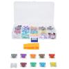 140Pcs Car Fuses Assortment Kit Blade Type Aluminum Sheet Automotive Replacement 530A M S