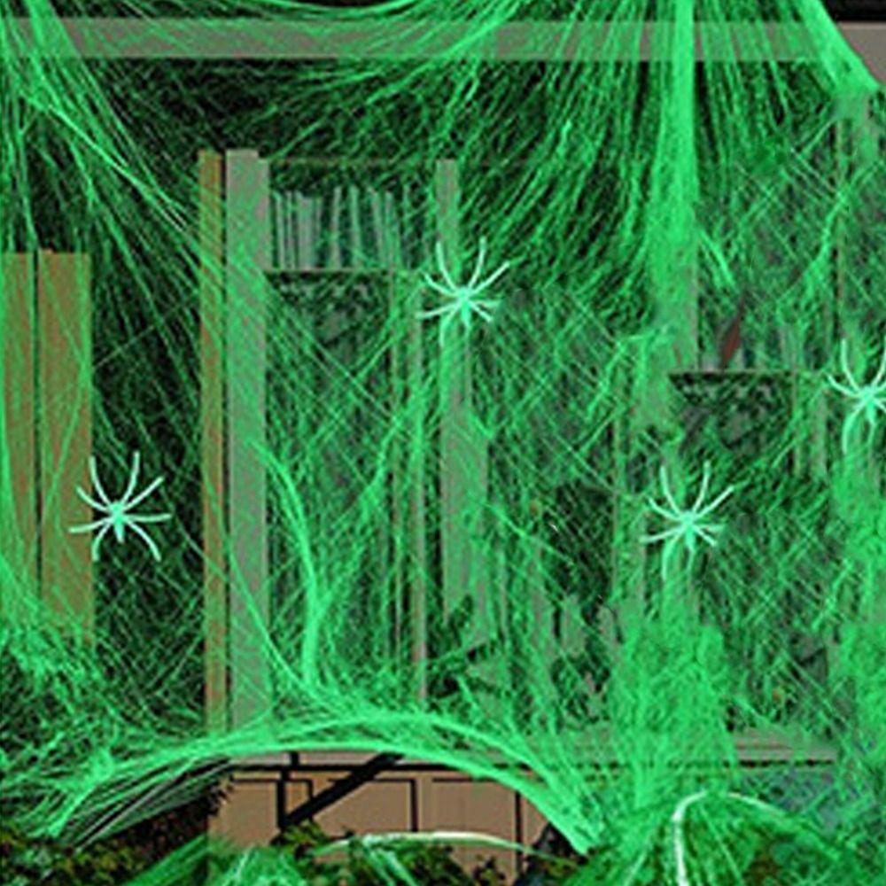 

100pcs Realistic Glowing Fake Spider Scary Artificial Spider Haunted House 100pcs