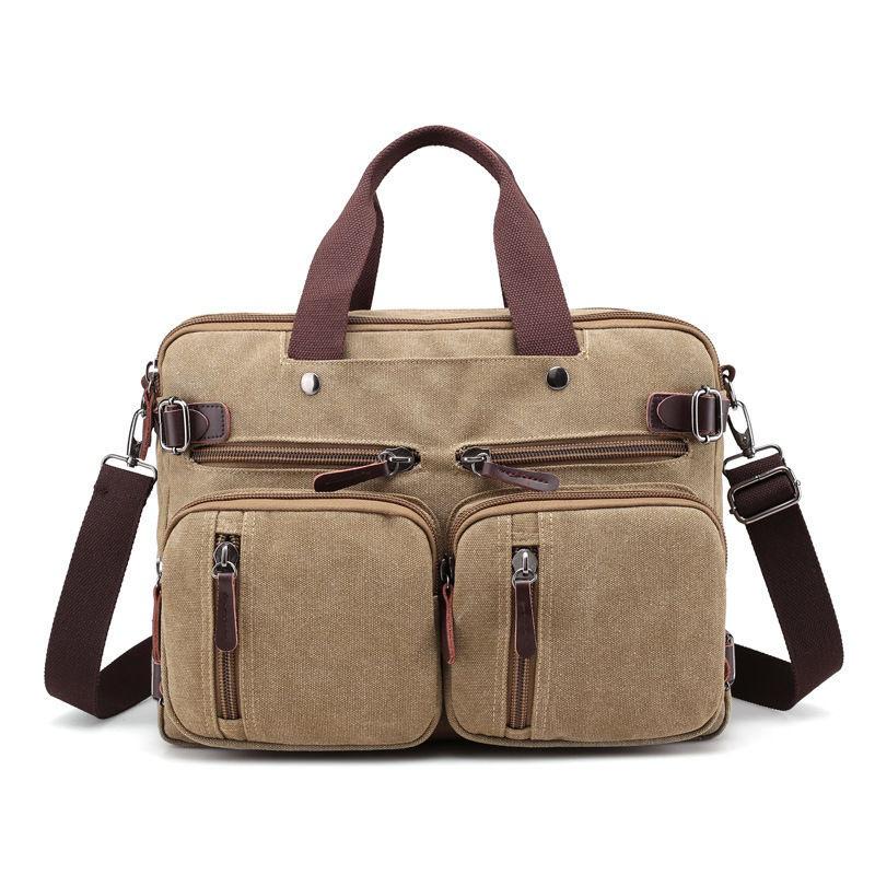 canvas briefcase bag