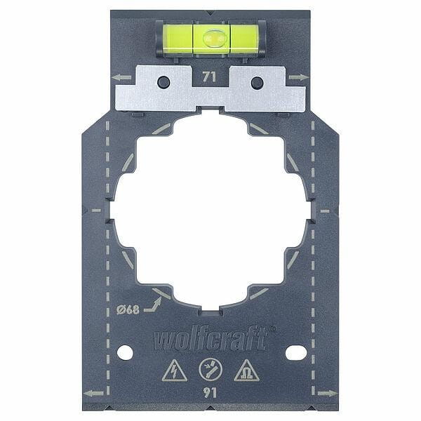 Wolfcraft Template for Mounting Electrical Sockets and Switches