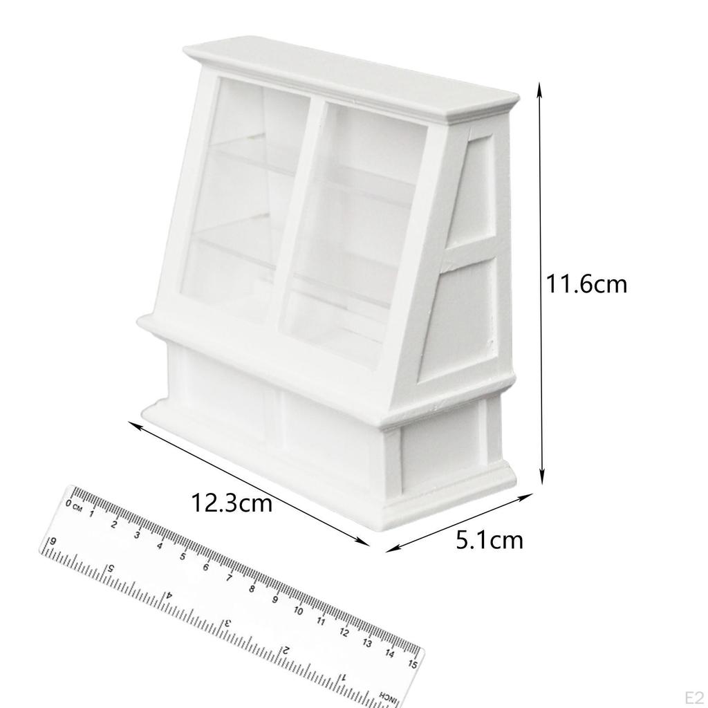 Dollhouse Bakery Cake Cabinet, 1:12 Scale Miniature Furniture Accessories Decoration