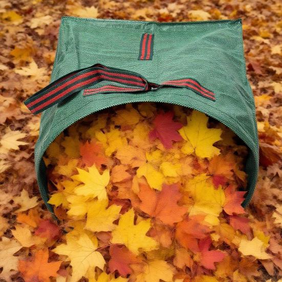 Fallen Leaf Collection Bag Reusable Lawn Leaf Bag Large Capacity Yard Waste Bag Dustpan Pouch for Garden Leaves Debris Grass Clippings