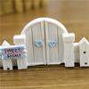 Microlandscape Fence Wood Fence DIY Resin Design Process Miniature Fairy Garden Hut Landscape