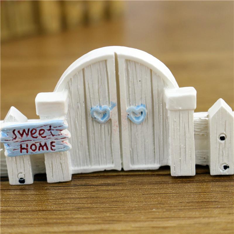 Microlandscape Fence Wood Fence DIY Resin Design Process Miniature Fairy Garden Hut Landscape