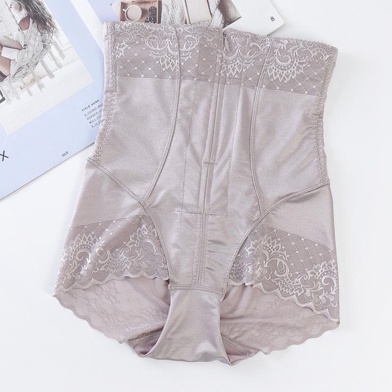 High-Waist Tummy Control Body Shaping Pants with Zipper - Postpartum Slimming and Hip-Lifting Waist Cincher for Plus Size Women, Anti-Roll Edge