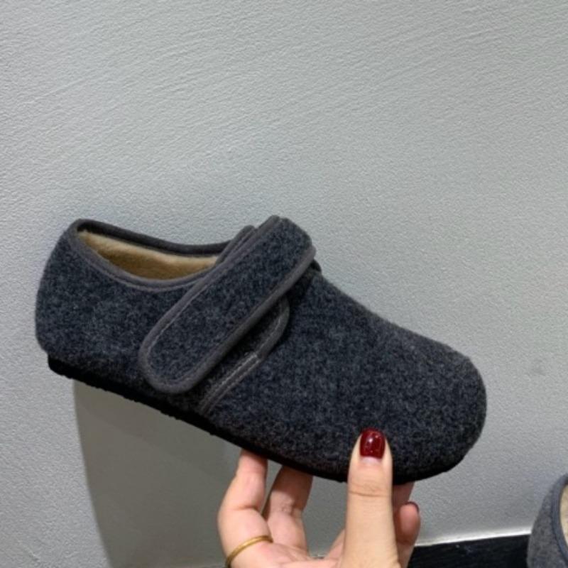 Women's Flat Shoes Autumn New Round Head Shallow Mouth Suede Soft Sole Anti-slip Wear-resistant Cotton Shoes