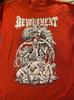 Herren- und Damen-T-Shirts VTG Devourment Band 2016 Tour Kurzarm Baumwolle Rot