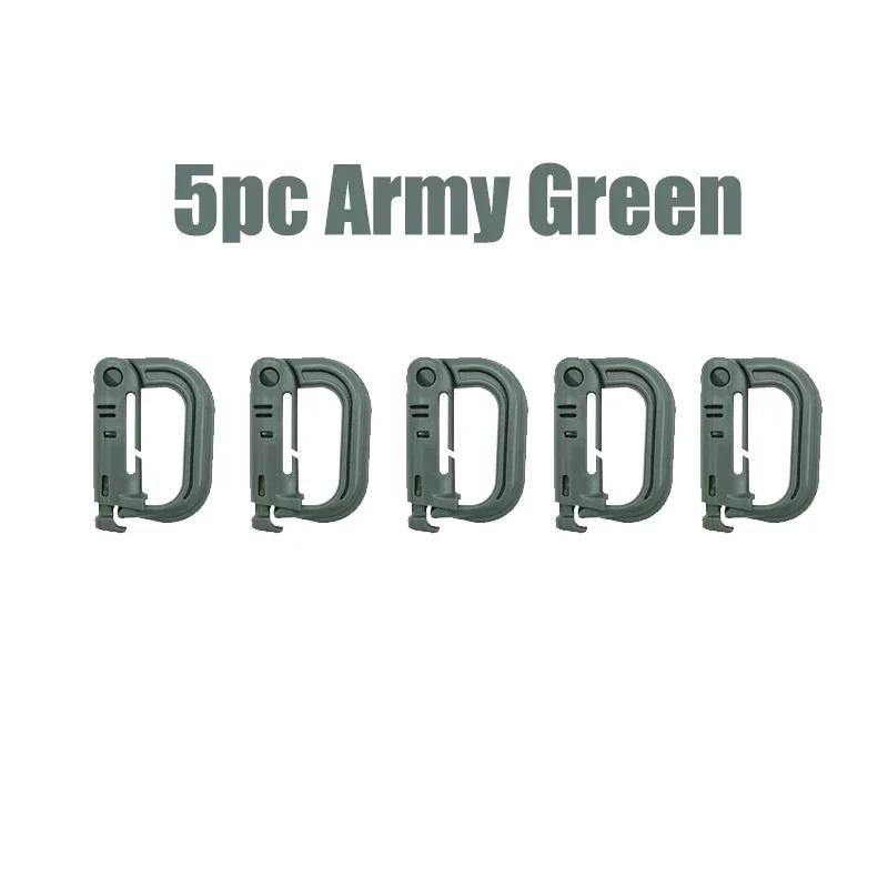 5PCS Portable Outdoor Hiking Buckle Tactical Suspension Buckle Press Switch Multi-Purpose Outdoor Hiking Camping Equipment