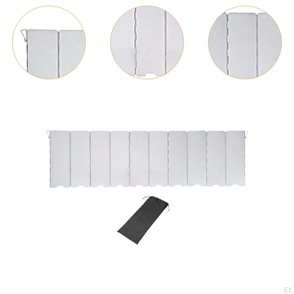Camping Stove Windscreen Camp Wind Guard Outdoor Windshield Blocker for Hiking
